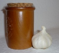 Knoblauch Senf mit Wodka 180ml u. scharfem Cayenne