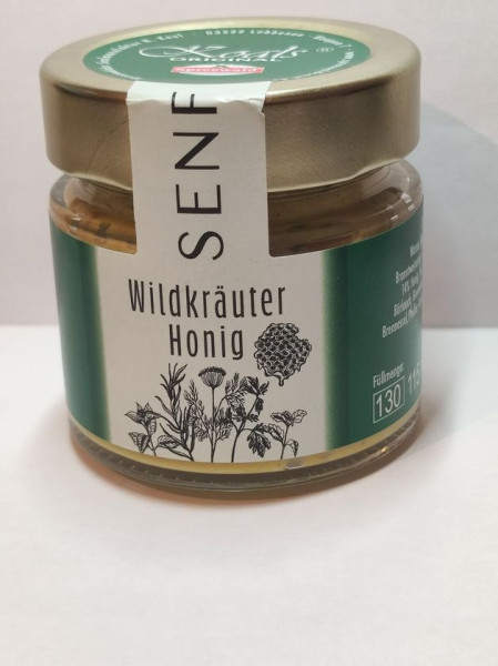 Wildkräuter Honig Spreewald Senf süß-herb 115 ml naturrein
