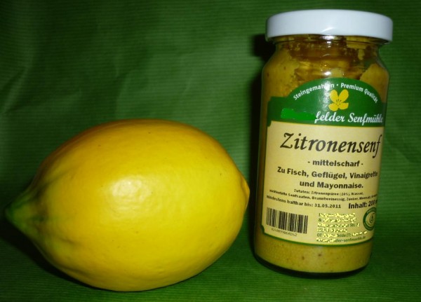 Zitronen Senf 190ml vegan