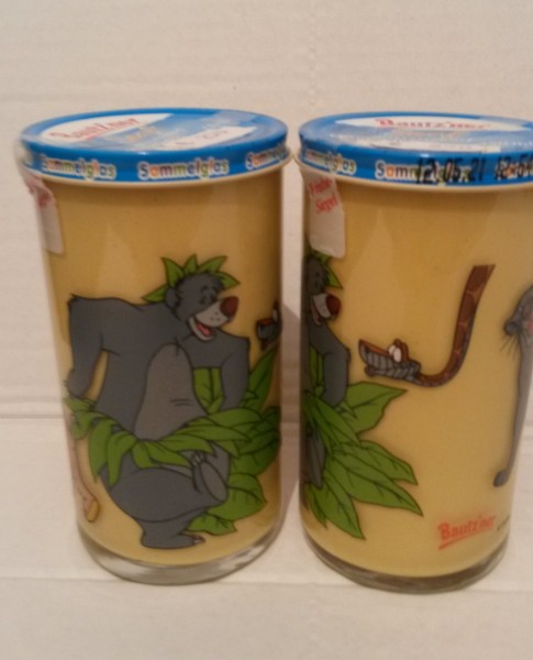 Bautzner KinderSenf Dschungelbuch Mogli Bär Balu Disney Sammelglas