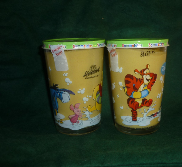 Bautzner KinderSenf 90 Jahre Micky Maus Sammelglas Vintage