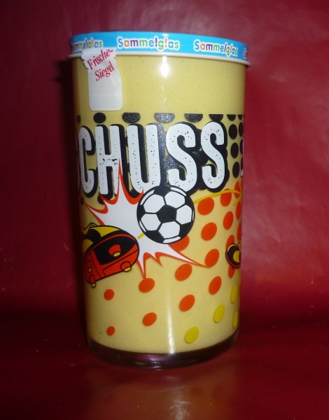 Bautzner KinderSenf Micky Maus Fussball - Schuss Sammelglas