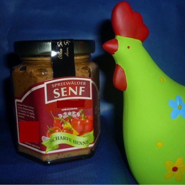 scharfe Henne Bio Spreewald Senf 115ml
