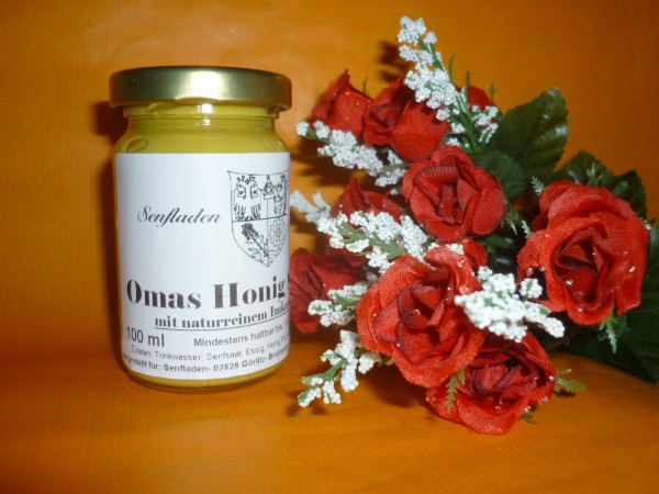 OMAs Honig Senf 100ml mit naturreinem Imkerhonig